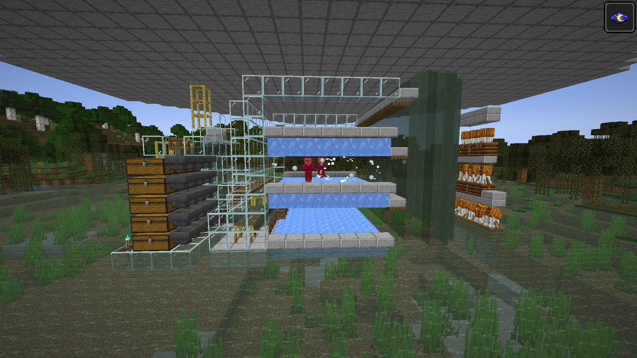 Efficient fully automatic witch farm (6700+ redstone/hr) by Fortun8diamond