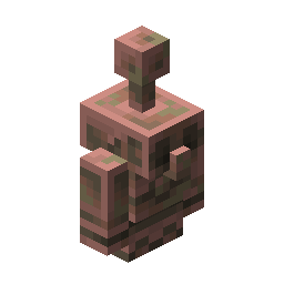 Waxed Exposed Copper Golem Statue