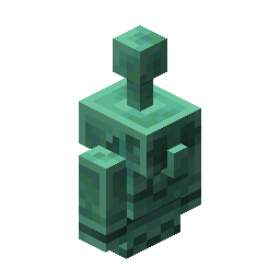 Waxed Oxidized Copper Golem Statue